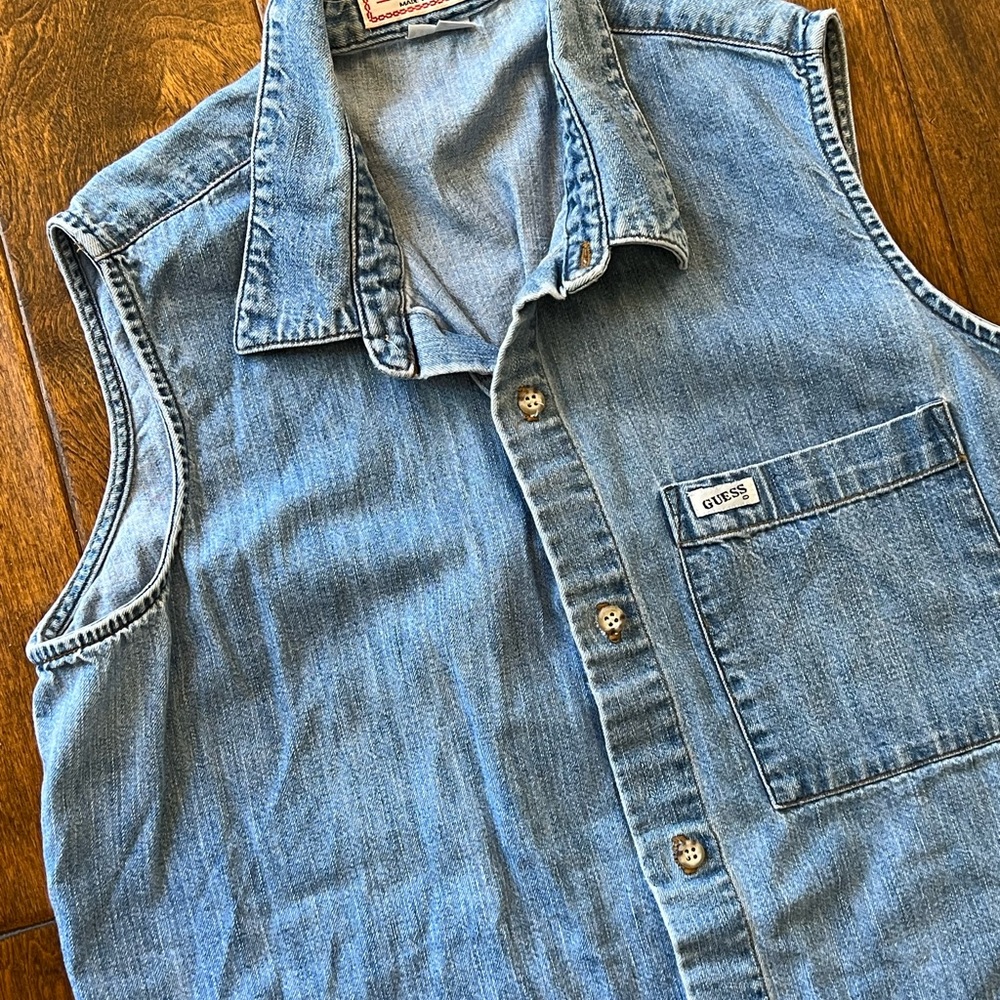 Vintage Guess XL Jean Shirt